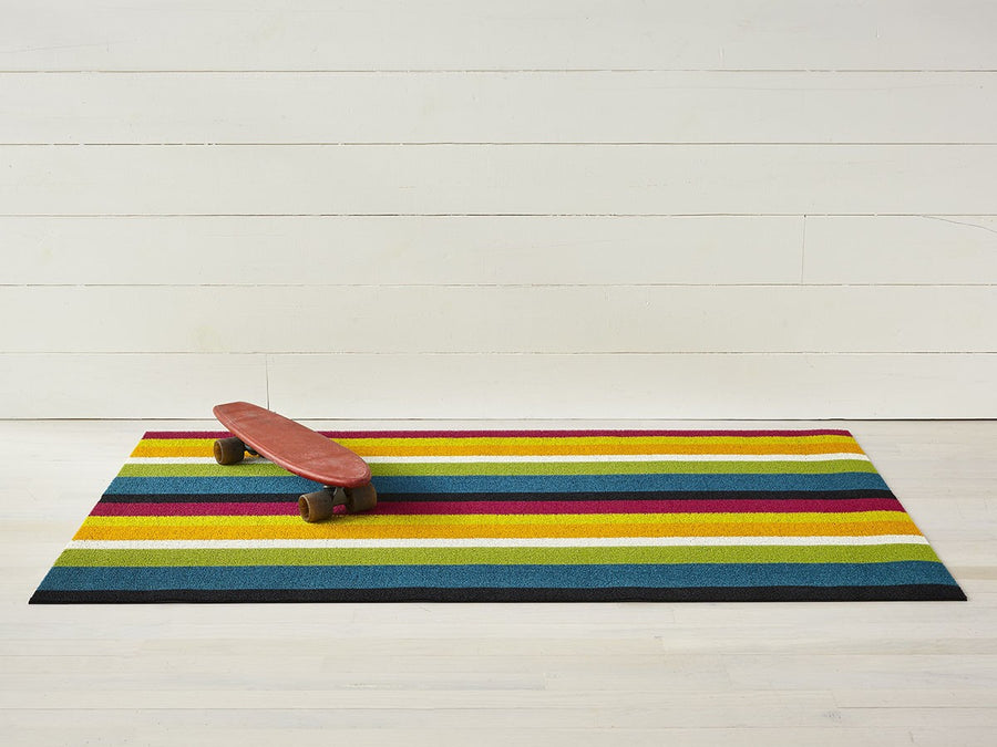 Bold Stripe Shag Mat