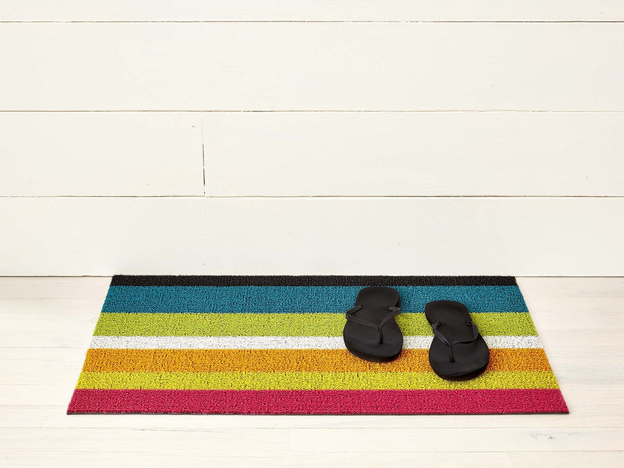 Bold Stripe Shag Mat