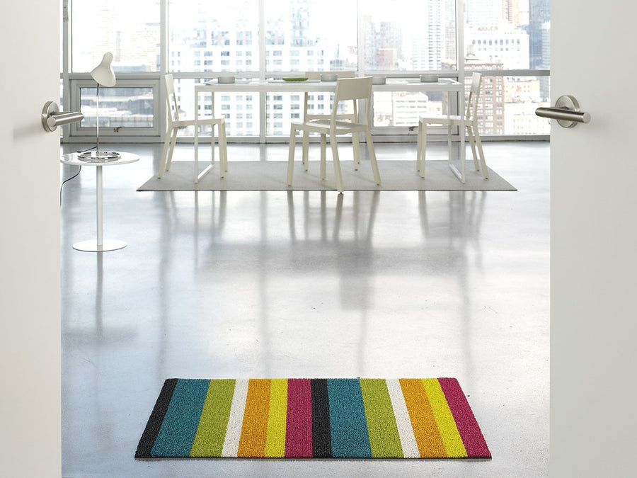 Bold Stripe Shag Mat