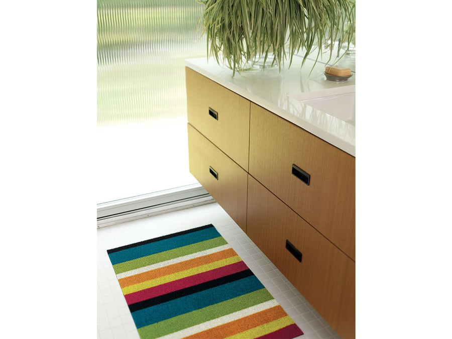 Bold Stripe Shag Mat