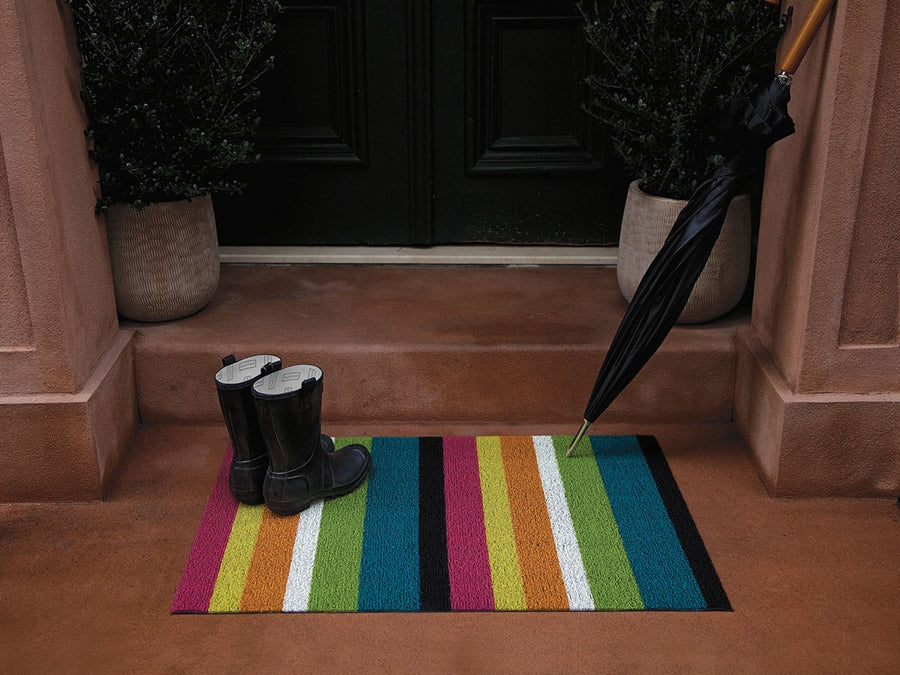 Bold Stripe Shag Mat