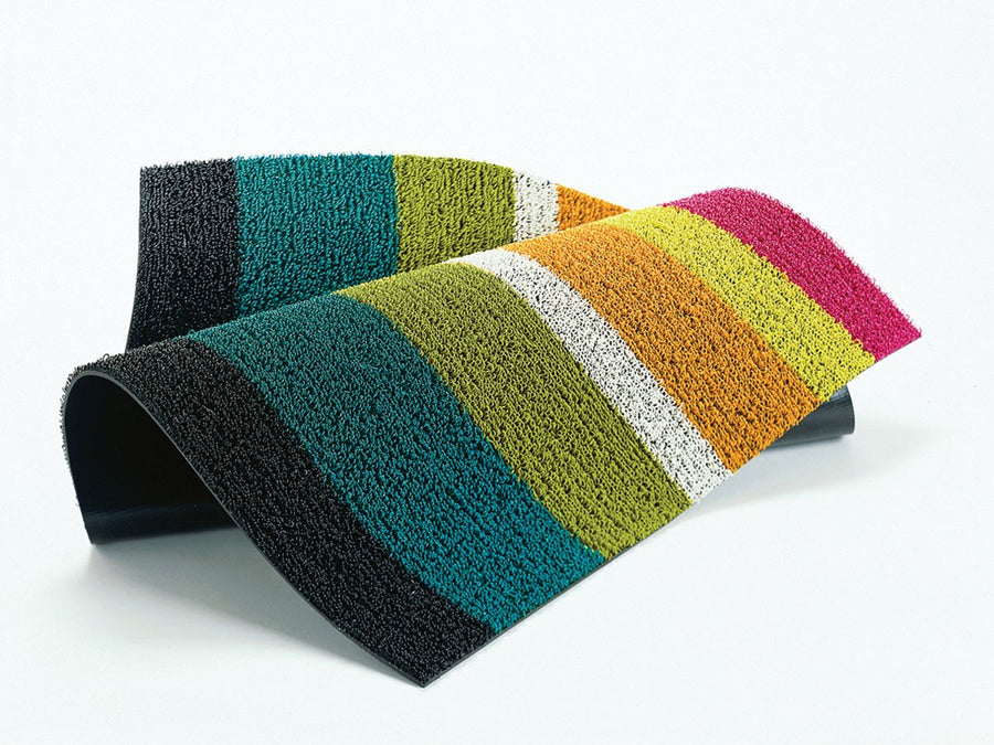 Bold Stripe Shag Mat