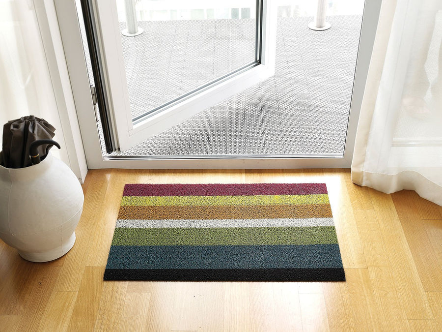 Bold Stripe Shag Mat