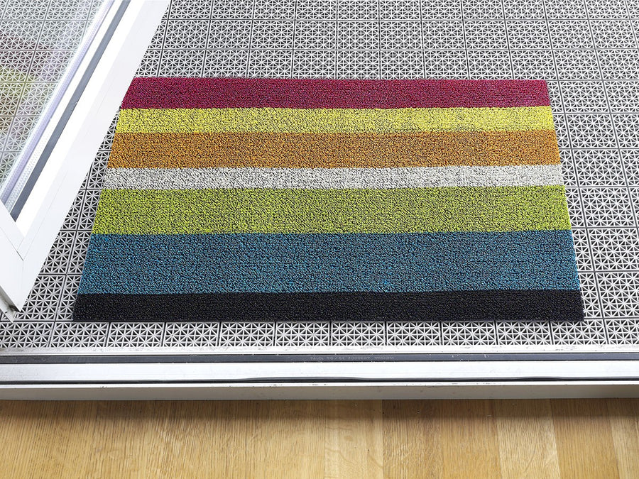 Bold Stripe Shag Mat