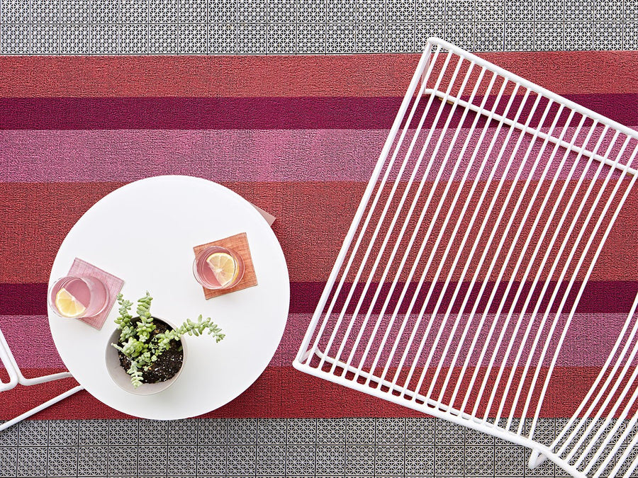 Bold Stripe Shag Mat