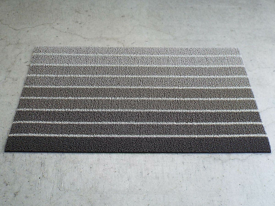 Block Stripe Shag Mat