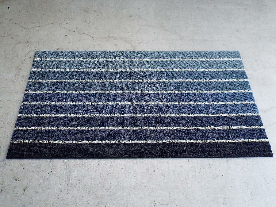 Block Stripe Shag Mat