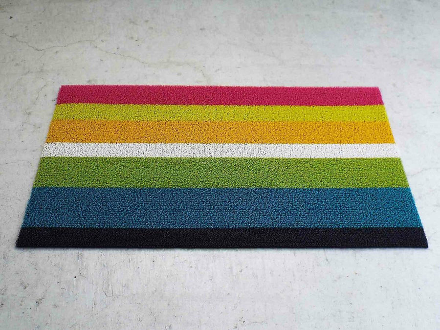 Bold Stripe Shag Mat