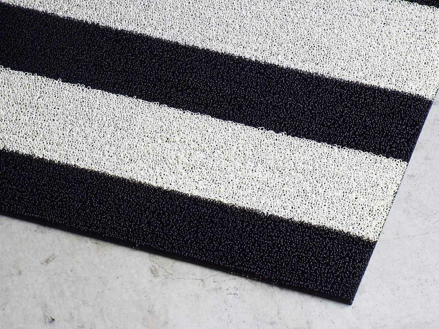 Bold Stripe Shag Mat