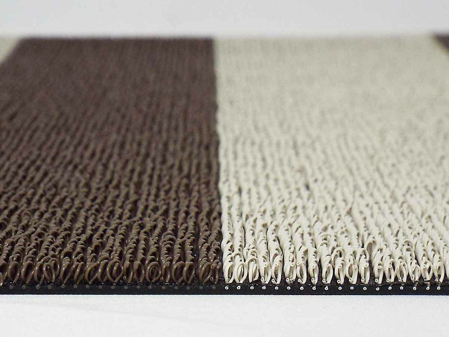 Bold Stripe Shag Mat