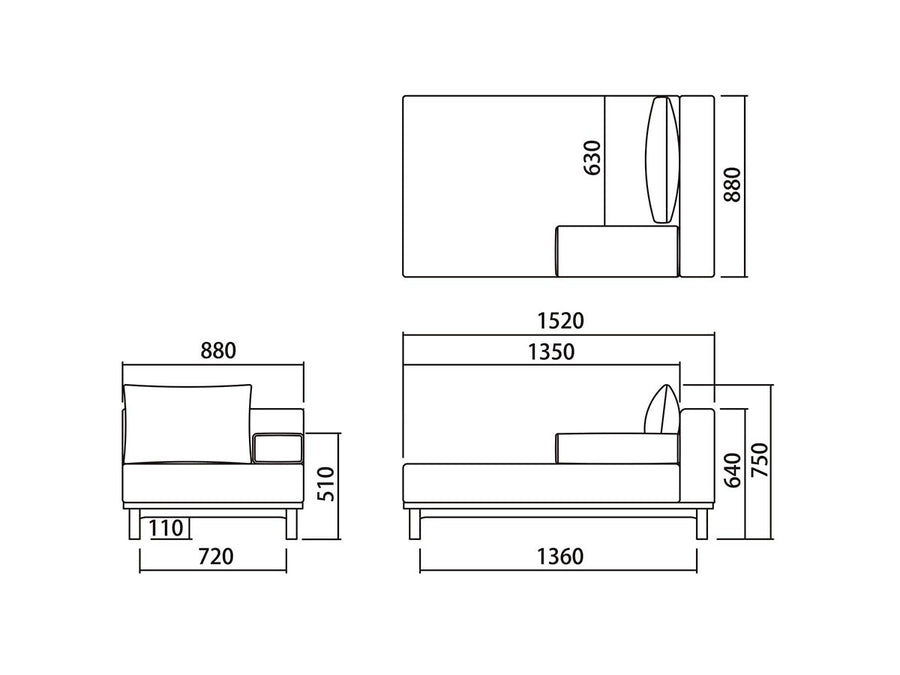 rect.unit sofa set