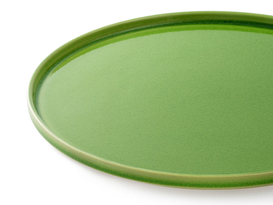 GREEN CRACKLE Plate LL