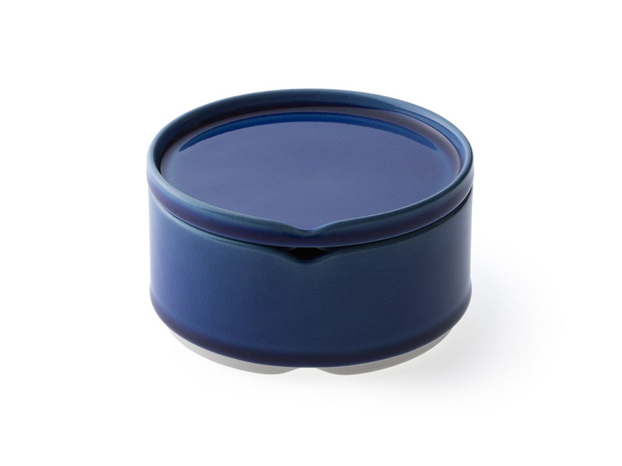 AZURE CRACKLE Stacking bowl M with lid