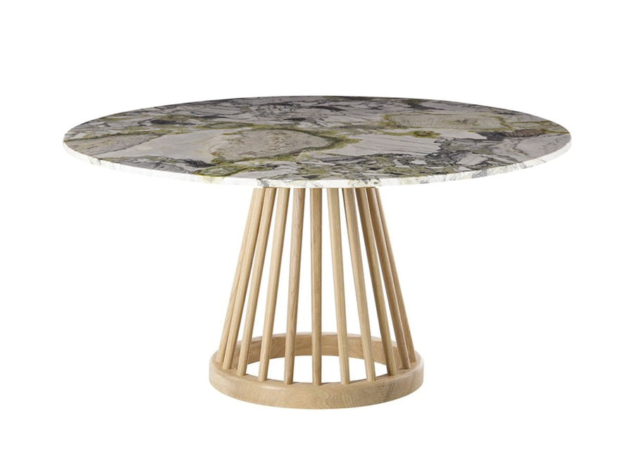 Fan Table Base + Primavera Marble Top Round 900