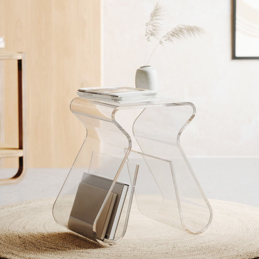 Magino Stool &amp; Magazine Rack