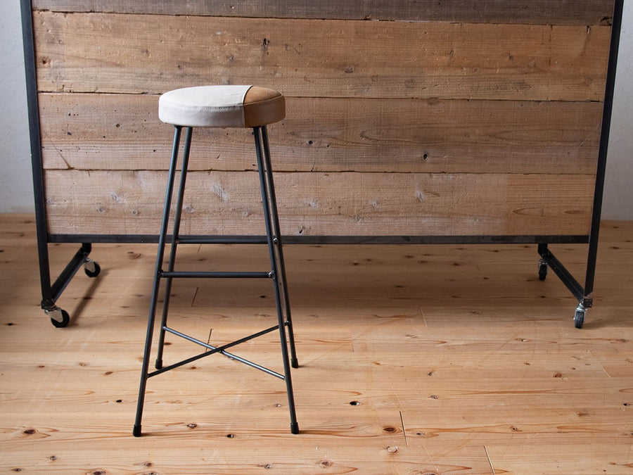 TWO TONE STOOL high