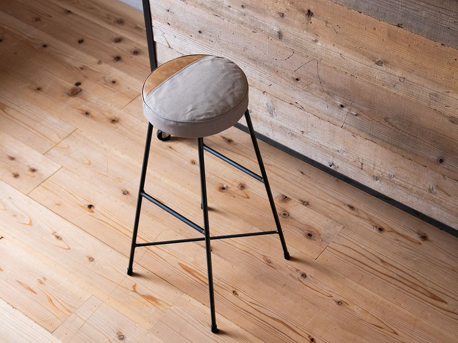 TWO TONE STOOL high