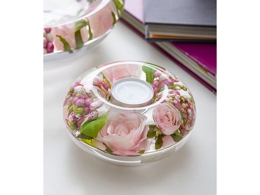 CANDLE HOLDER PRIMA ROSE