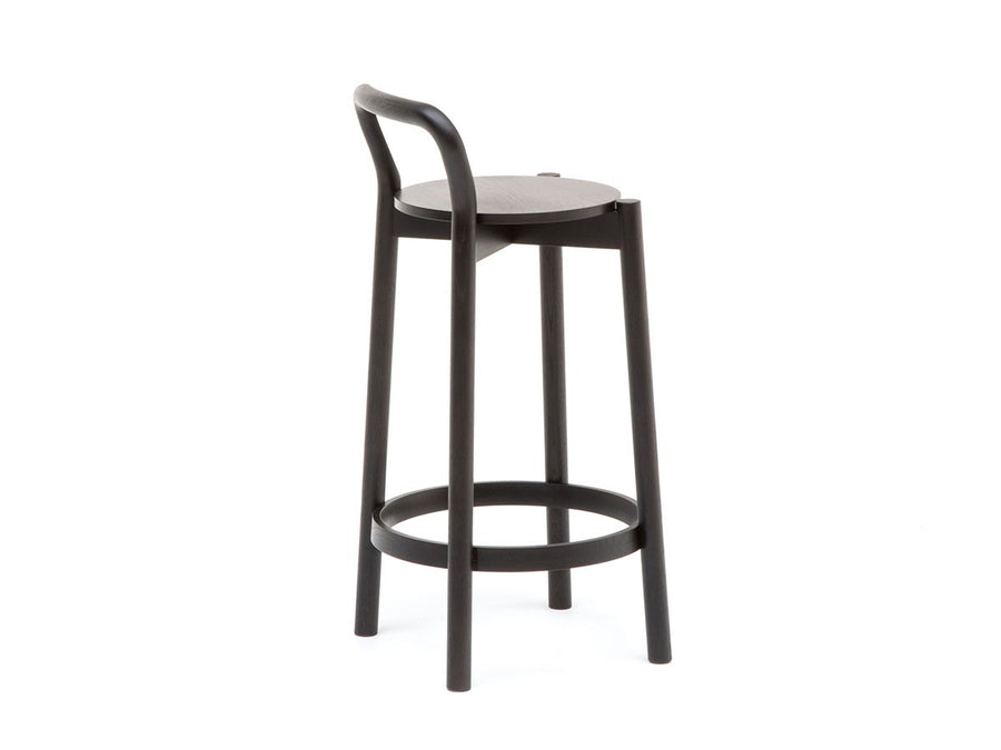 CASTOR BARSTOOL with BACKREST