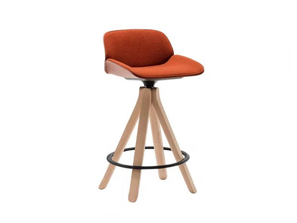 Nuez Counter Stool Upholstered Shell Pad