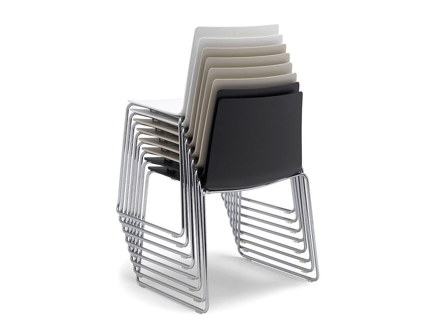 Flex Chair Stackable Armchair Fully Upholstered Shell