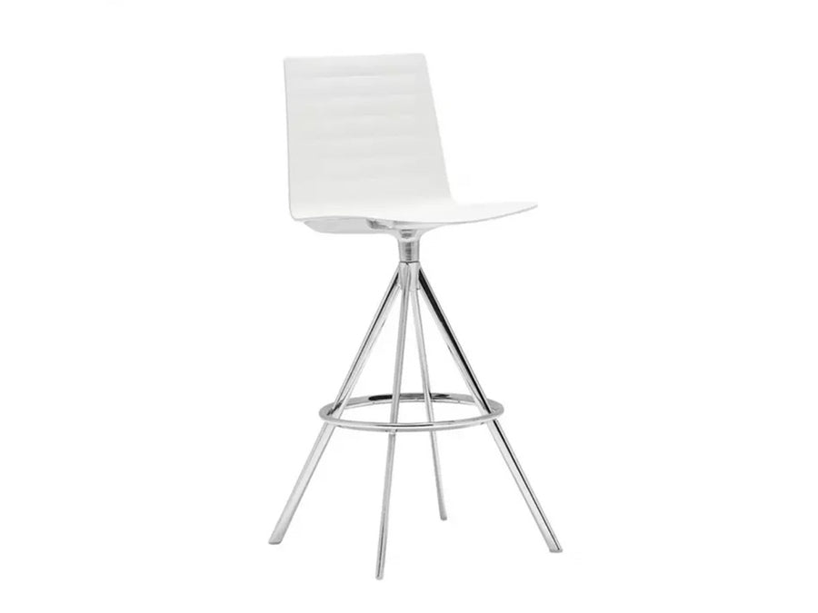 Flex High Back Barstool Thermo-polymer Shell