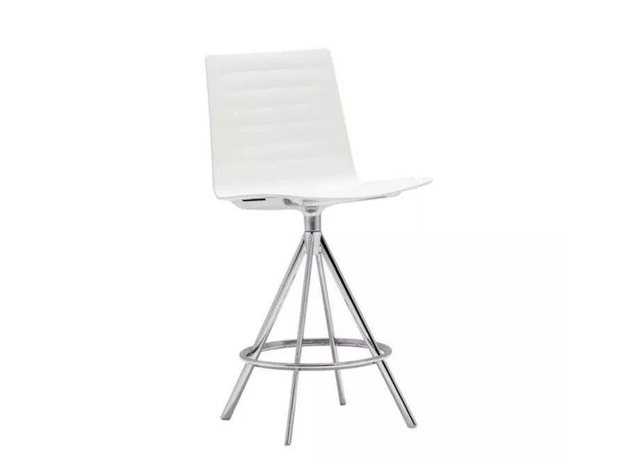 Flex High Back Counter Stool Thermo-polymer Shell