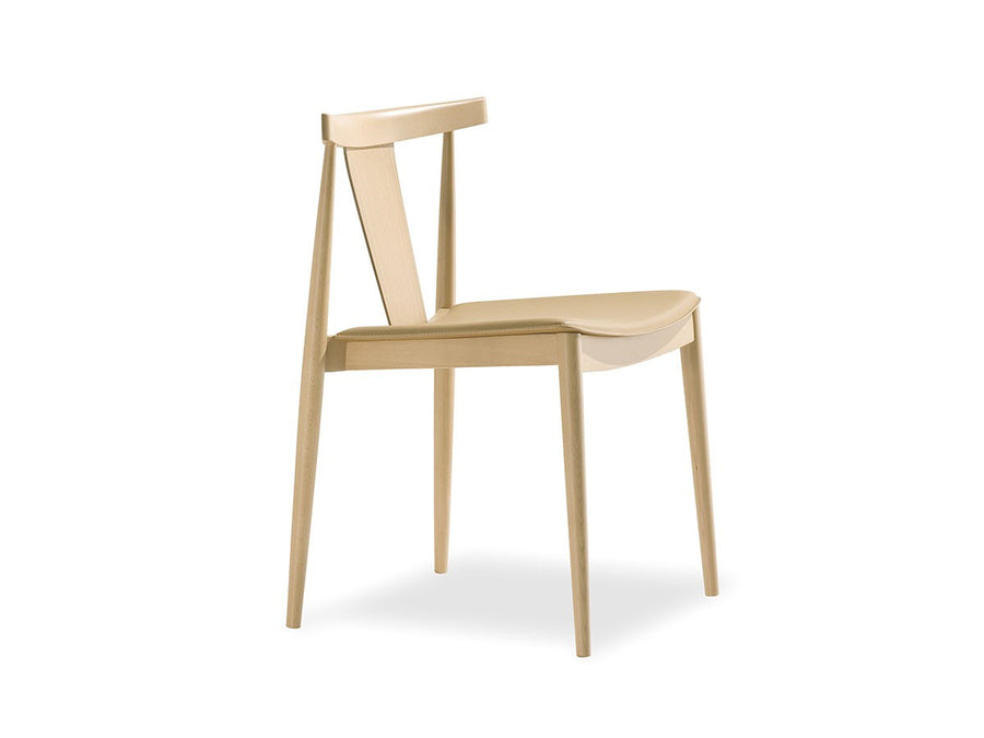 Smile Stackable Chair with Upholstered Seat