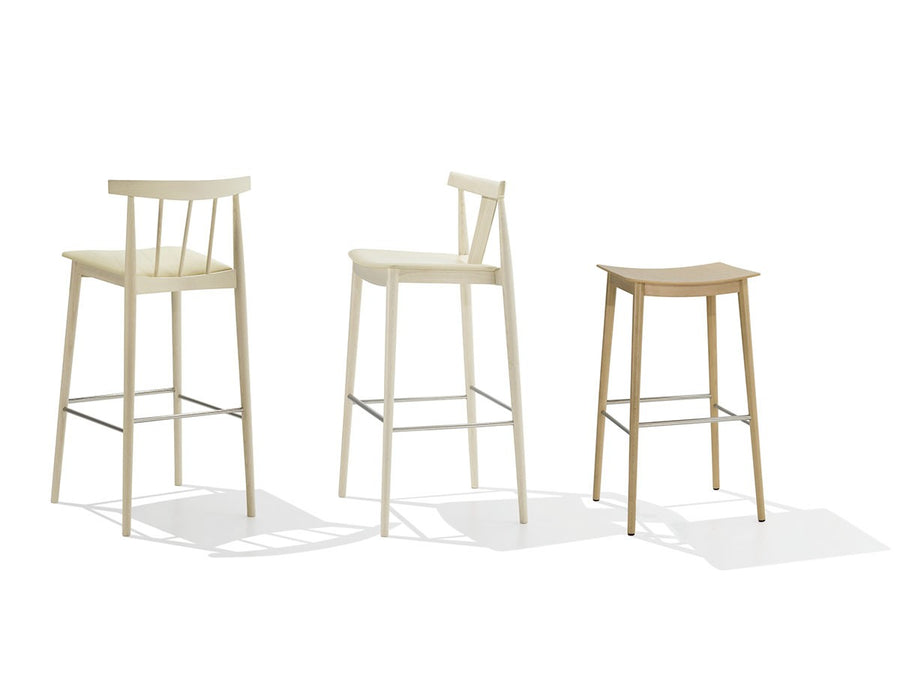 Smile Barstool with Upholstered Seat