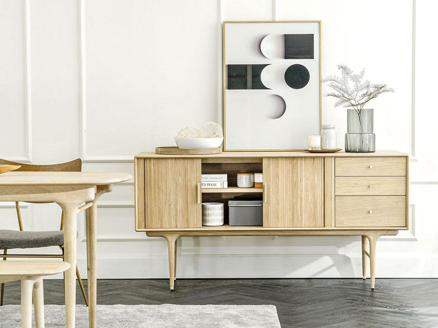 JULIE SIDEBOARD WHITE OAK