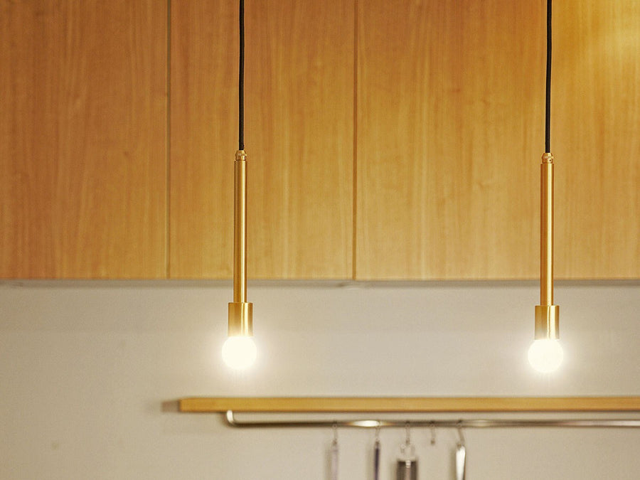 BRASS PILLAR 1 PENDANT LAMP