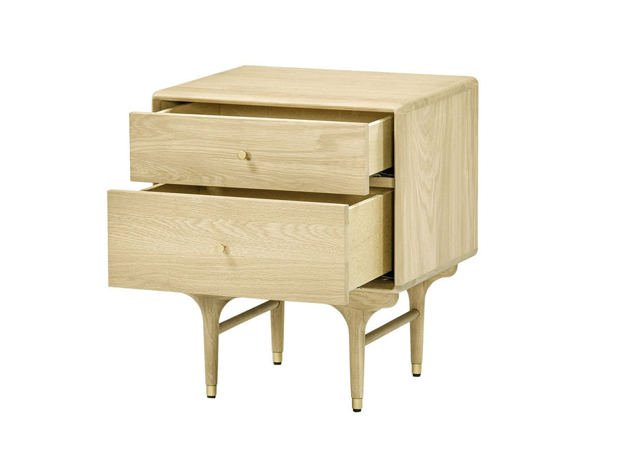 JULIE BED SIDE TABLE WHITE OAK