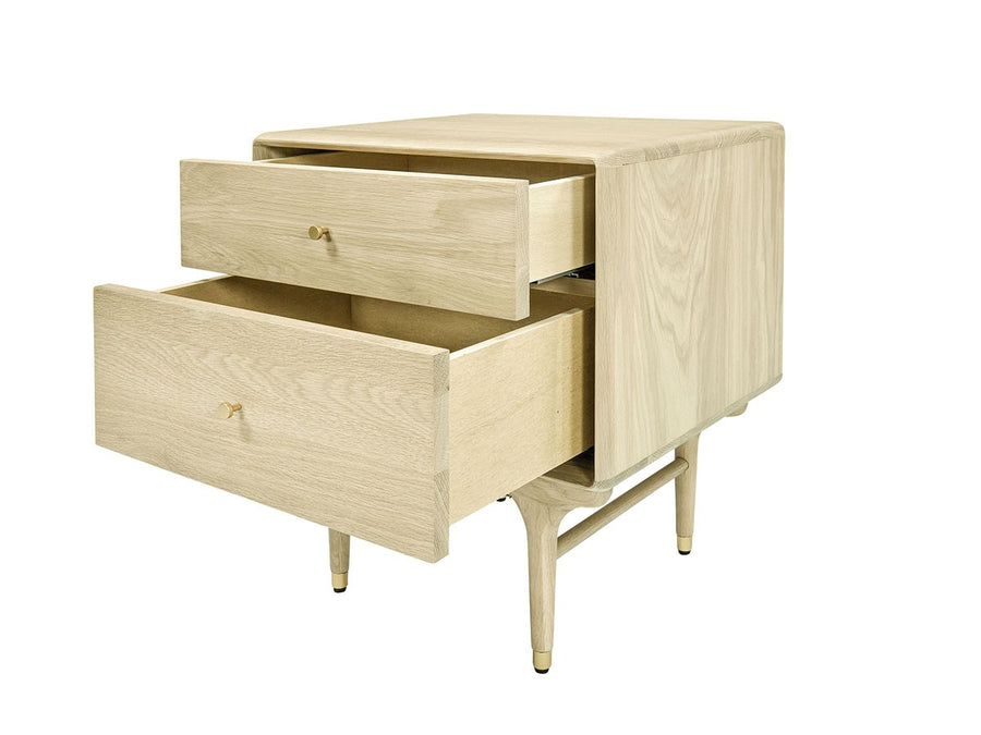 JULIE BED SIDE TABLE WHITE OAK