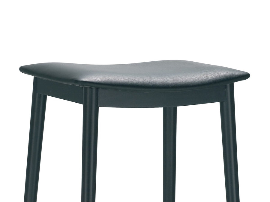 Smile Backless Barstool with Upholstered Seat