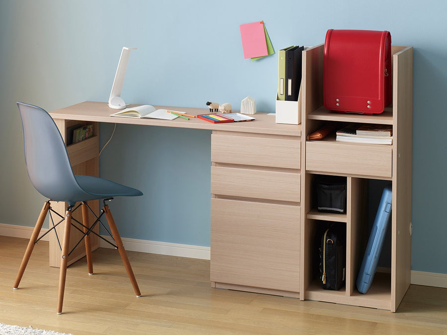 DESK + SIDE RACK