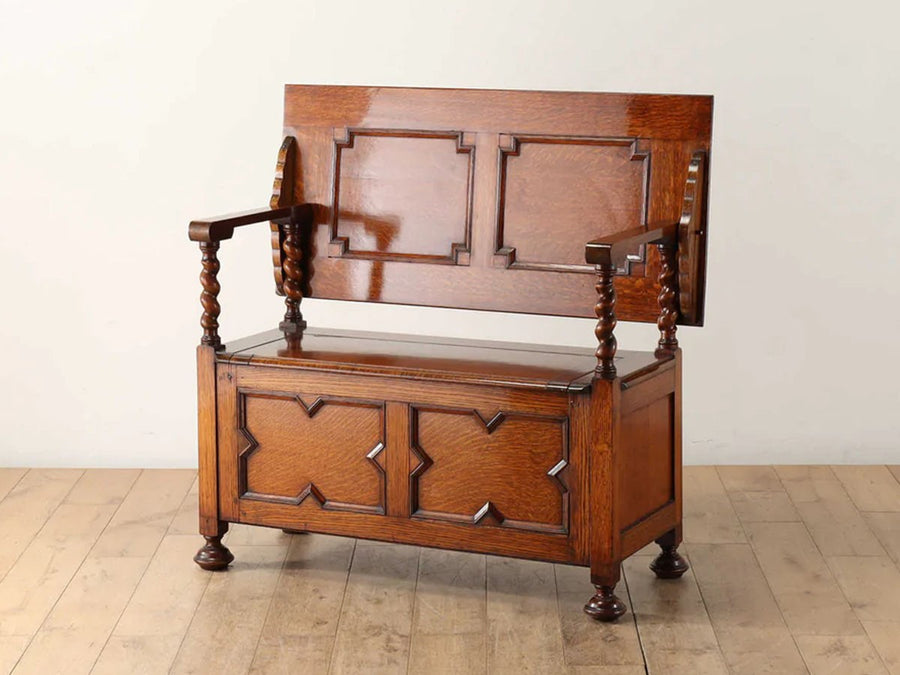 Real Antique Monks Bench