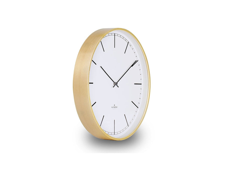 Wall clock wood25 white index