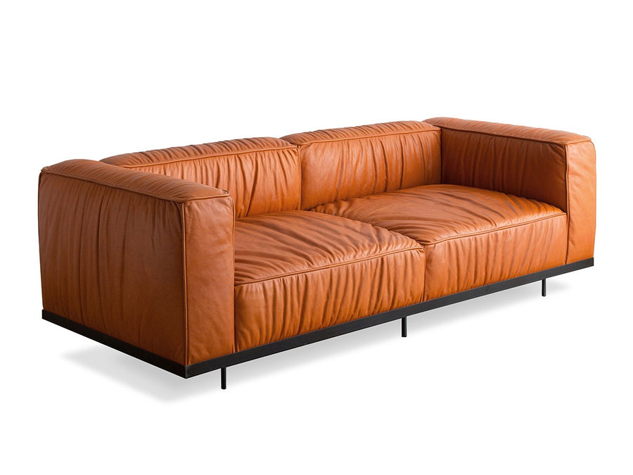 HEATH TWO SEAT SOFA / PIANO LEATHER