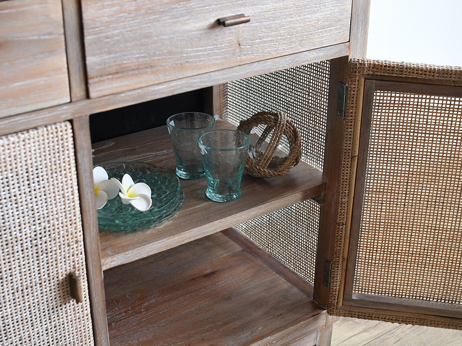 LaMer Rattan Cabinet