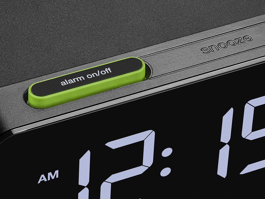 Qi Wireless Charging Digital Alarm Clock