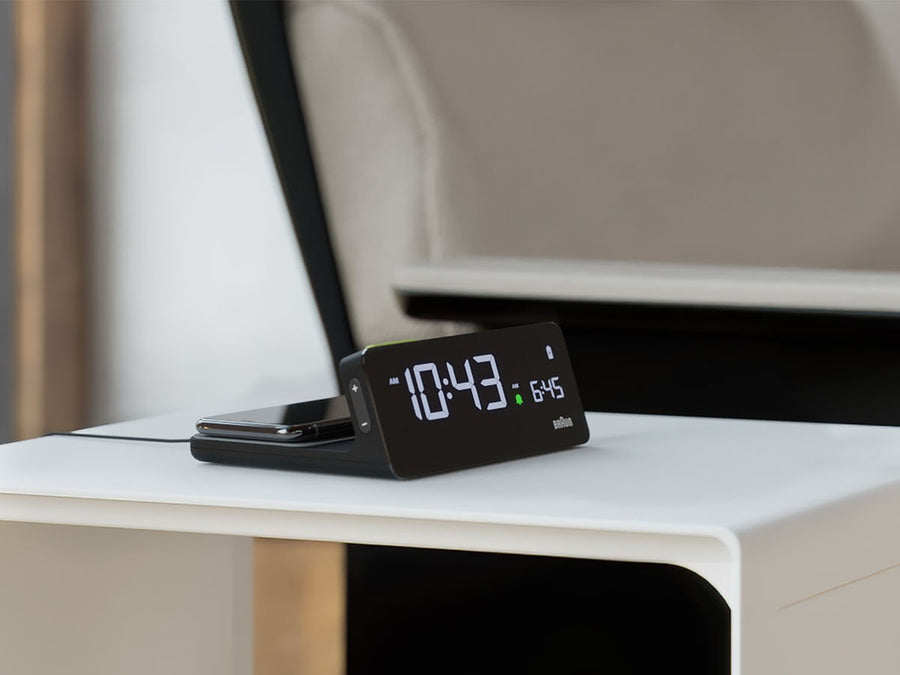 Qi Wireless Charging Digital Alarm Clock