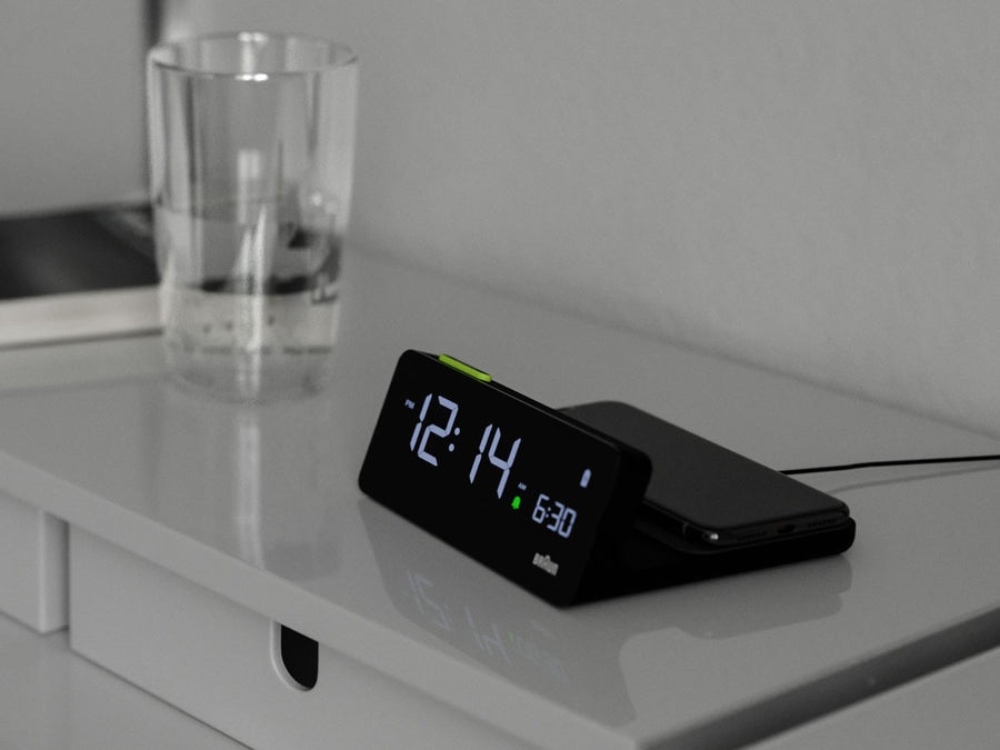 Qi Wireless Charging Digital Alarm Clock