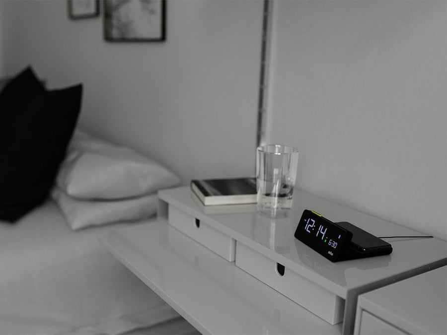 Qi Wireless Charging Digital Alarm Clock