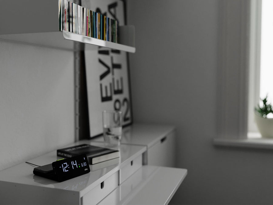 Qi Wireless Charging Digital Alarm Clock