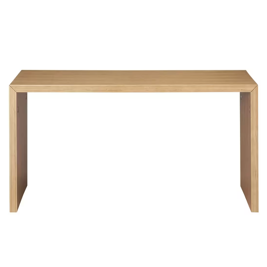 L-shaped furniture, laminated plywood, oak, width 70cm