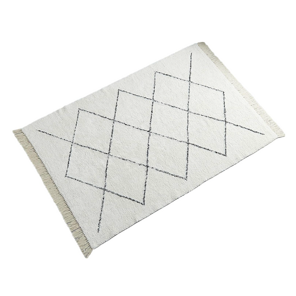 Glam Style Rug Temara Cotton Washable Nordic 1.5 Tatami 130 x 190 cm