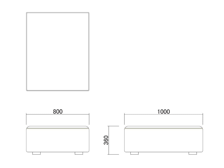 MY UNIT Sofa Desk & Stool Set