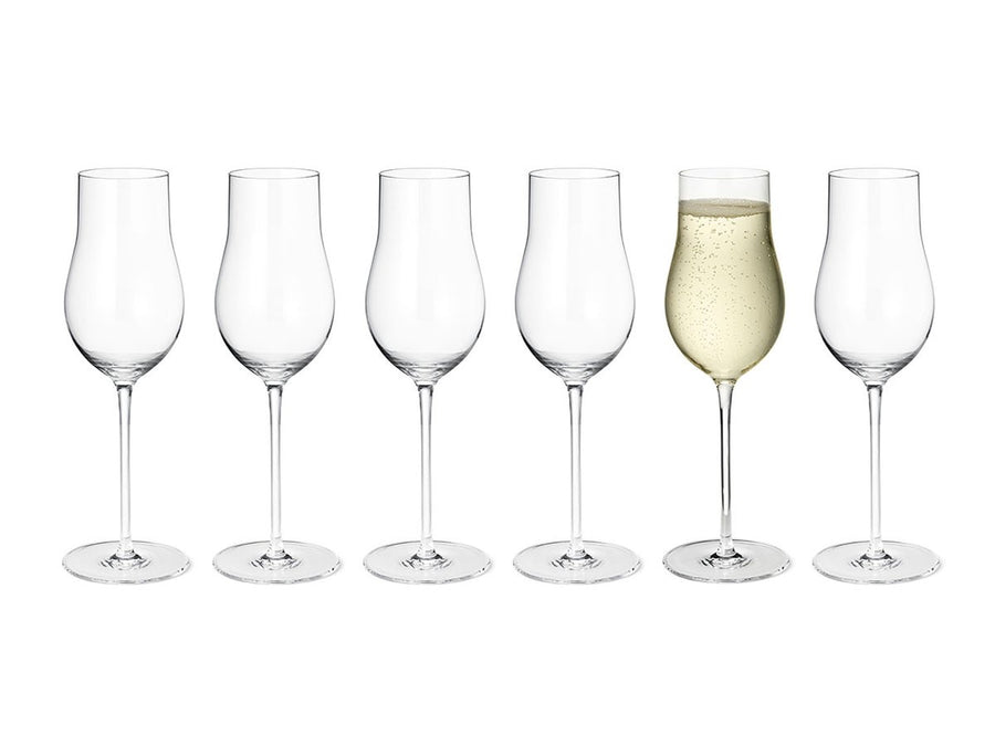 SKY CHAMPAGNE FLUTE GLASS 6PIECE SET