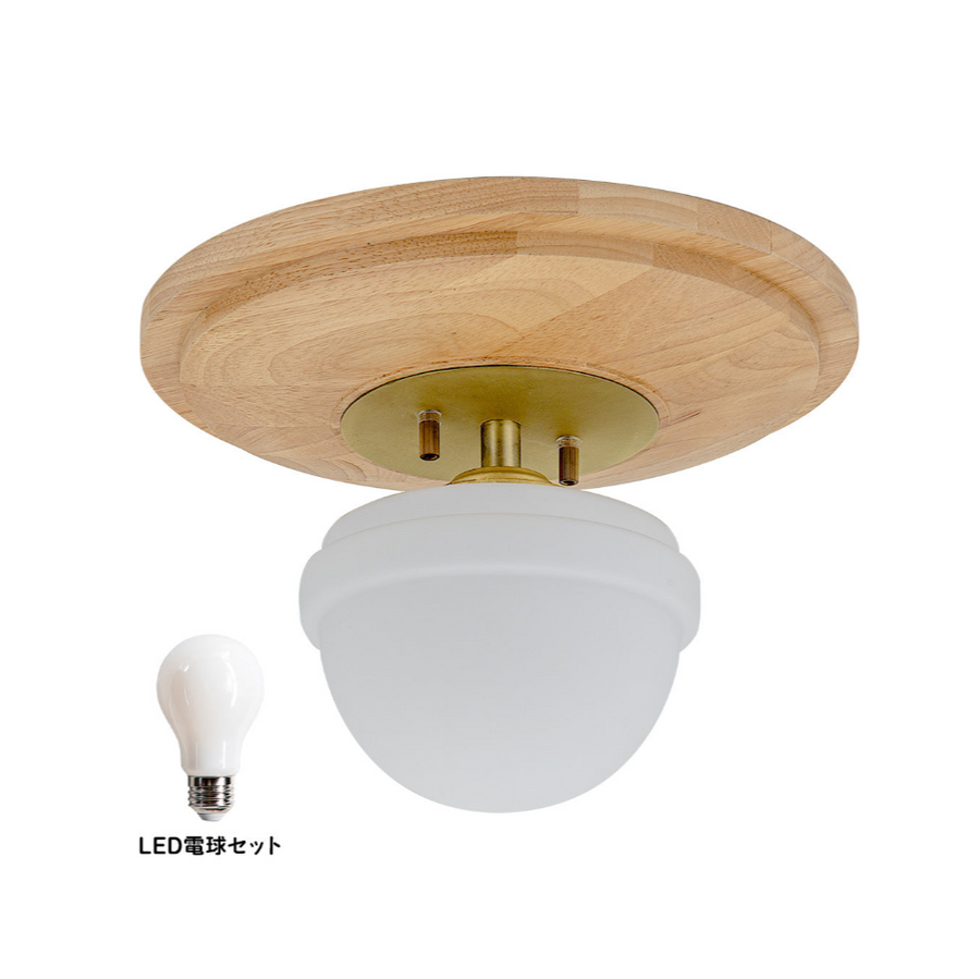1-light ceiling light Ragdol Natural A60/White included