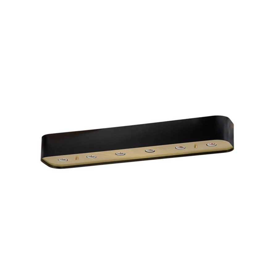 Vermilla 6-light ceiling lamp, black